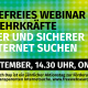 Kostenfreies Webinar für Lehrkräfte – Besser und sicherer im Internet suchen, 29. September, 14.30 im Rahmen des #FreeWebSearch Days